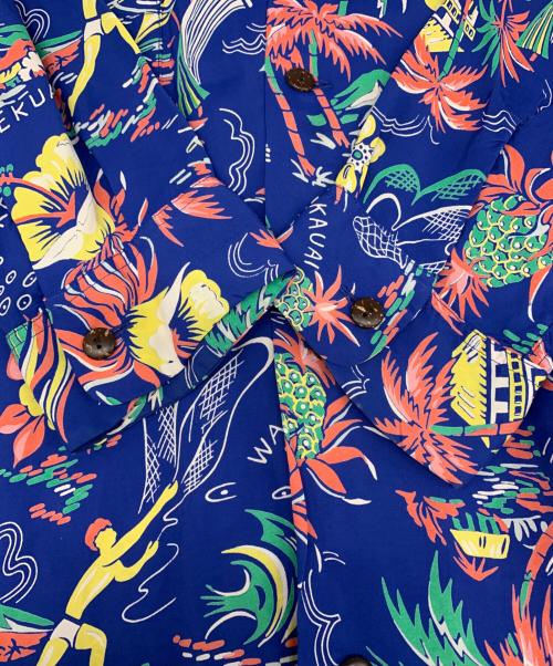 Sun Surf（サンサーフ）Sun Surf (サンサーフ) Sun Surf　アロハシャツ ブルー サイズ:XXLの古着・服飾アイテム