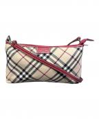 BURBERRY BLUE LABELバーバリーロンドンブルーレーベル）の古着「ワンショルダーバッグ」｜ベージュ
