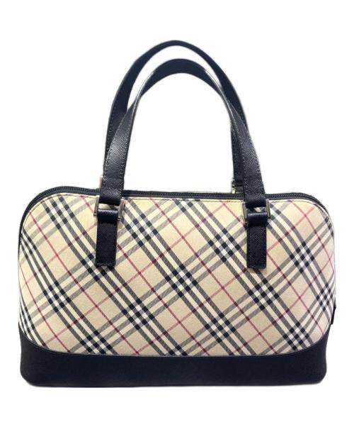 BURBERRY（バーバリー）BURBERRY (バーバリー) ハンドバッグ ベージュ×ブラックの古着・服飾アイテム