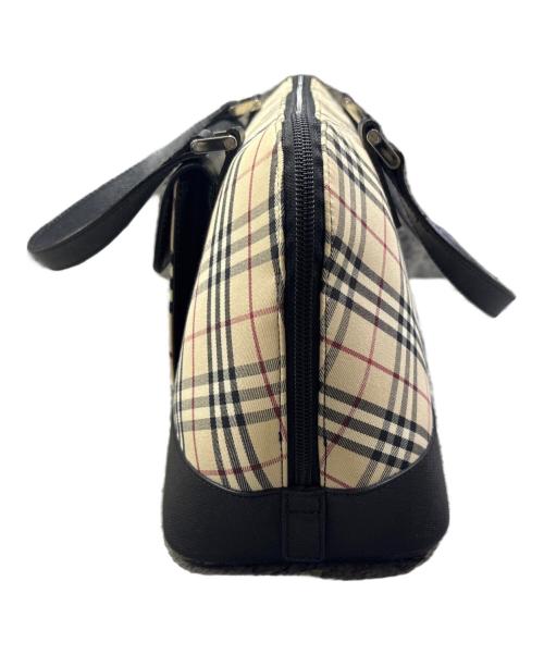 BURBERRY（バーバリー）BURBERRY (バーバリー) ハンドバッグ ベージュ×ブラックの古着・服飾アイテム