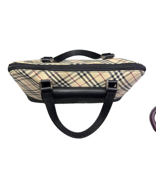 BURBERRY（バーバリー）BURBERRY (バーバリー) ハンドバッグ ベージュ×ブラックの古着・服飾アイテム