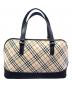 BURBERRY (バーバリー) ハンドバッグ ベージュ×ブラック：28000円