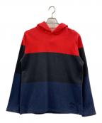 stussyステューシー）の古着「stussy　パーカー」｜レッド×ブラック×ブルー