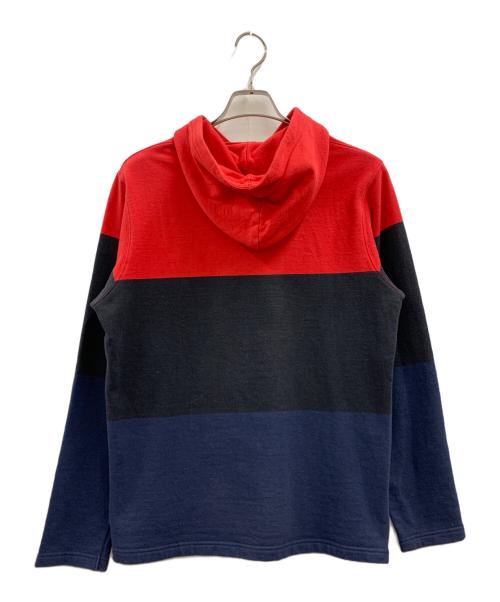 stussy（ステューシー）stussy (ステューシー) stussy　パーカー レッド×ブラック×ブルー サイズ:Lの古着・服飾アイテム