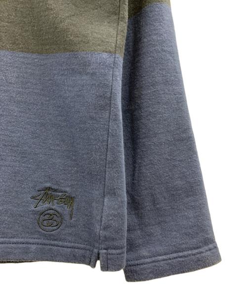 stussy（ステューシー）stussy (ステューシー) stussy　パーカー レッド×ブラック×ブルー サイズ:Lの古着・服飾アイテム