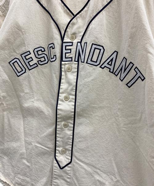 DESCENDANT（ディセンダント）DESCENDANT (ディセンダント) DESCENDANT　ベースボールシャツ ベージュ サイズ:1の古着・服飾アイテム