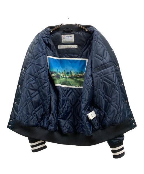 Liberaiders（リベレイダース）Liberaiders (リベレイダース) Majestic (マジェスティック) Liberaiders　Majestic　スタジャン ネイビー サイズ:Mの古着・服飾アイテム