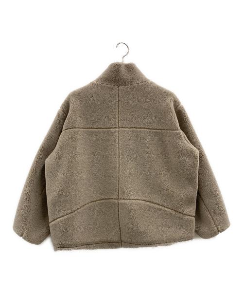 FRAMeWORK（フレームワーク）FRAMeWORK (フレームワーク) FRAMeWORK　ウールボアスタンドブルゾン ベージュ サイズ:38の古着・服飾アイテム