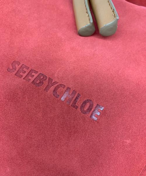 SEE BY CHLOE（シーバイクロエ）SEE BY CHLOE (シーバイクロエ) SEE BY CHLOE　2WAYバッグ レッド×ブラウンの古着・服飾アイテム