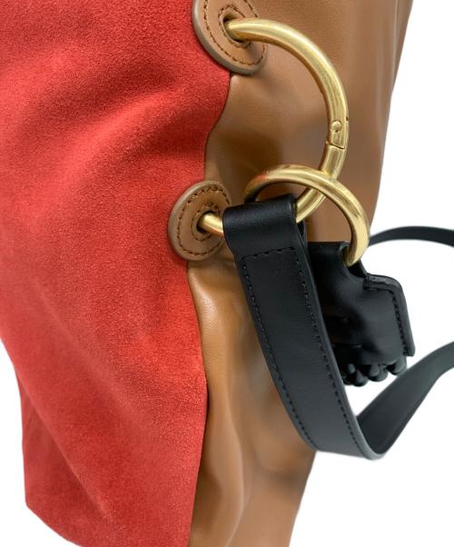 SEE BY CHLOE（シーバイクロエ）SEE BY CHLOE (シーバイクロエ) SEE BY CHLOE　2WAYバッグ レッド×ブラウンの古着・服飾アイテム