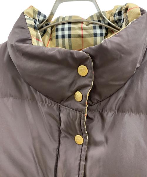 Burberry's（バーバリーズ）Burberry's (バーバリーズ) Burberry's リバーシブルダウンジャケット ブラウン×ベージュ サイズ:15ABRの古着・服飾アイテム