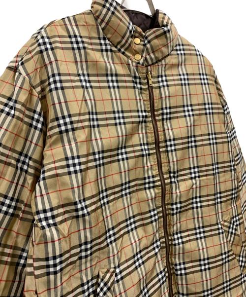Burberry's（バーバリーズ）Burberry's (バーバリーズ) Burberry's リバーシブルダウンジャケット ブラウン×ベージュ サイズ:15ABRの古着・服飾アイテム