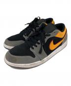 NIKEナイキ）の古着「NIKE　ローカットスニーカー」｜グレー×オレンジ