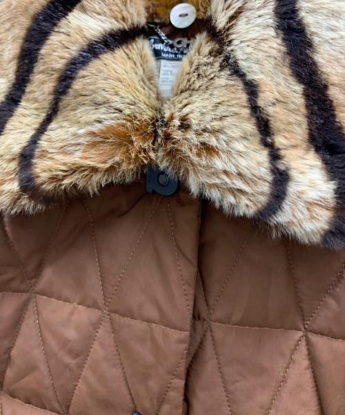 Salvatore Ferragamo（サルヴァトーレ フェラガモ）Salvatore Ferragamo (サルヴァトーレ フェラガモ) Salvatore Ferragamo　キルティングコート ブラウン サイズ:40の古着・服飾アイテム