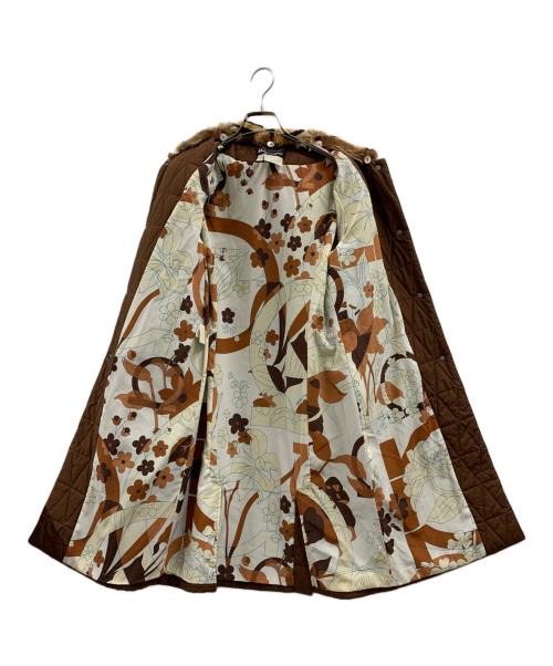 Salvatore Ferragamo（サルヴァトーレ フェラガモ）Salvatore Ferragamo (サルヴァトーレ フェラガモ) Salvatore Ferragamo　キルティングコート ブラウン サイズ:40の古着・服飾アイテム