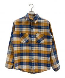 big mac（ビッグマック）の古着「BIG MAC　長袖シャツ」｜ブラウン×ベージュ