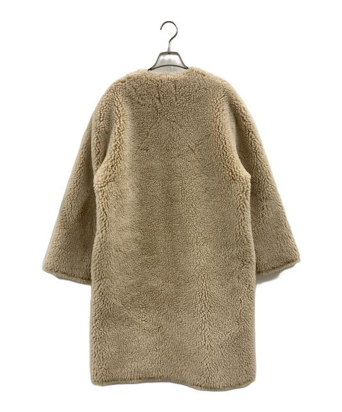 anuans（アニュアンス）anuans (アニュアンス) anuans　ボアコート ベージュ サイズ:FREEの古着・服飾アイテム