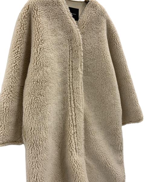 anuans（アニュアンス）anuans (アニュアンス) anuans　ボアコート ベージュ サイズ:FREEの古着・服飾アイテム