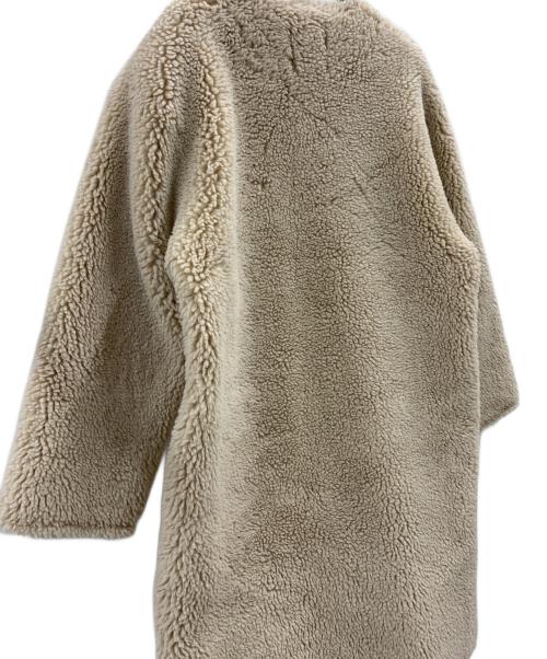 anuans（アニュアンス）anuans (アニュアンス) anuans　ボアコート ベージュ サイズ:FREEの古着・服飾アイテム