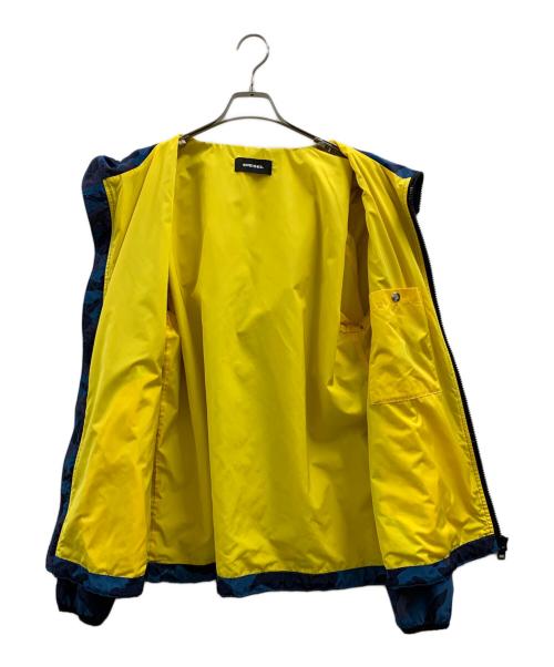 DIESEL（ディーゼル）DIESEL (ディーゼル) DIESEL　ナイロンジャケット ネイビー×イエロー サイズ:Lの古着・服飾アイテム