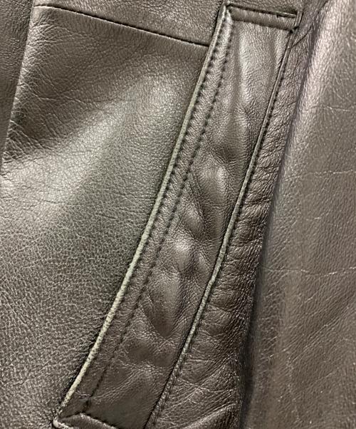 BALMAIN（バルマン）BALMAIN (バルマン) BALMAIN　レザーコート ブラック サイズ:Lの古着・服飾アイテム