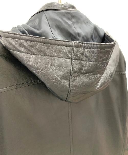 BALMAIN（バルマン）BALMAIN (バルマン) BALMAIN　レザーコート ブラック サイズ:Lの古着・服飾アイテム