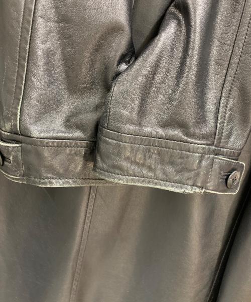 BALMAIN（バルマン）BALMAIN (バルマン) BALMAIN　レザーコート ブラック サイズ:Lの古着・服飾アイテム