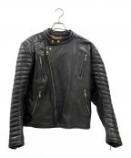 the degner classic blandthe degner classic bland）の古着「THE DEGNER CLASSIC BLAND　レザーライダースジャケット」｜ブラック