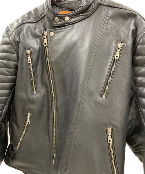 the degner classic bland（the degner classic bland）the degner classic bland (the degner classic bland) THE DEGNER CLASSIC BLAND　レザーライダースジャケット ブラック サイズ:不明の古着・服飾アイテム