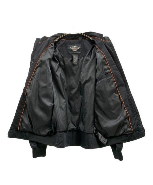 HARLEY-DAVIDSON（ハーレーダビッドソン）HARLEY-DAVIDSON (ハーレーダビッドソン) HARLEY-DAVIDSON　ボンバージャケット ブラック サイズ:Lの古着・服飾アイテム