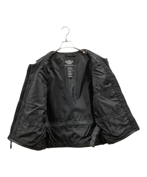 HARLEY-DAVIDSON（ハーレーダビッドソン）HARLEY-DAVIDSON (ハーレーダビッドソン) HARLEY-DAVIDSON　レザー切替ベスト ブラック サイズ:Lの古着・服飾アイテム