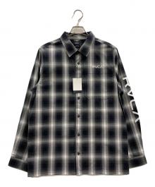 RVCA（ルーカ）の古着「長袖シャツ」｜ブラック×ホワイト