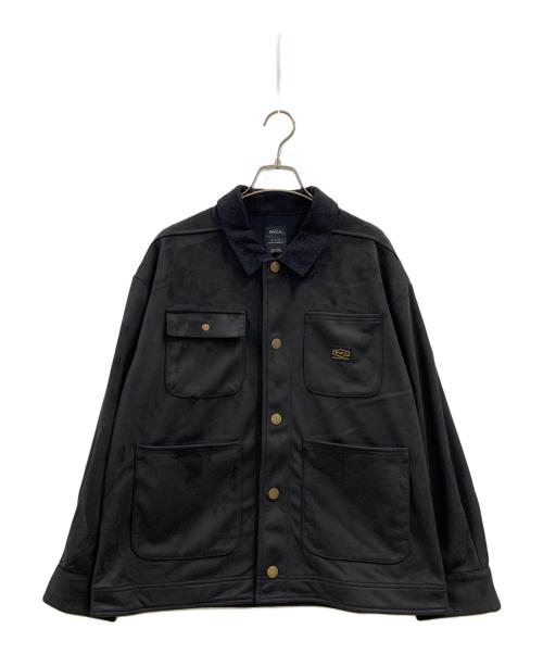 RVCA（ルーカ）RVCA (ルーカ) RVCA　ECO SUEDE JKT ブラック サイズ:Sの古着・服飾アイテム