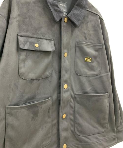RVCA（ルーカ）RVCA (ルーカ) RVCA　ECO SUEDE JKT ブラック サイズ:Sの古着・服飾アイテム