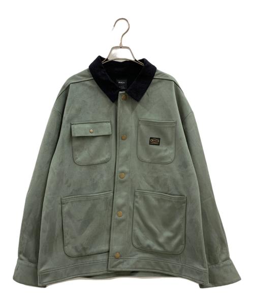 RVCA（ルーカ）RVCA (ルーカ) RVCA　ECO SUEDE JKT オリーブ サイズ:Mの古着・服飾アイテム