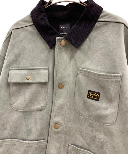 RVCA（ルーカ）RVCA (ルーカ) RVCA　ECO SUEDE JKT オリーブ サイズ:Mの古着・服飾アイテム