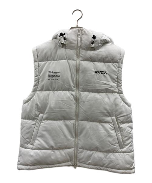 RVCA（ルーカ）RVCA (ルーカ) RVCA　PUFFER VEST ホワイト サイズ:Mの古着・服飾アイテム