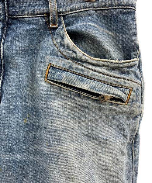 BALMAIN（バルマン）BALMAIN (バルマン) BALMAIN　バイカーデニムパンツ インディゴ サイズ:W33の古着・服飾アイテム