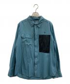 PERTEXパーテックス）の古着「PERTEX　長袖シャツ」｜ブルー