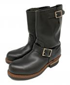 RED WINGレッドウィング）の古着「RED WING エンジニアブーツ」｜ブラック