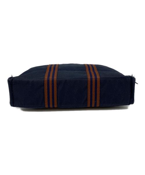 HERMES（エルメス）HERMES (エルメス) HERMES　ハンドバッグ ネイビー×ブラウンの古着・服飾アイテム