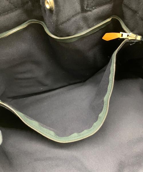 HERMES（エルメス）HERMES (エルメス) HERMES　ハンドバッグ ネイビー×ブラウンの古着・服飾アイテム