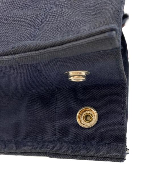 HERMES（エルメス）HERMES (エルメス) HERMES　ハンドバッグ ネイビー×ブラウンの古着・服飾アイテム