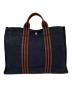 HERMES（エルメス）の古着「HERMES　ハンドバッグ」｜ネイビー×ブラウン