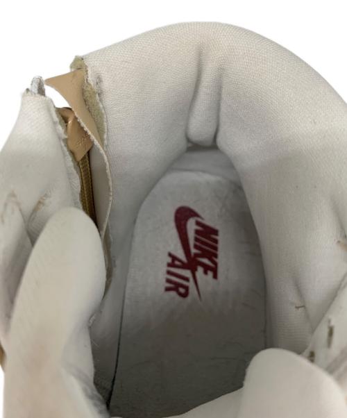 NIKE（ナイキ）NIKE (ナイキ) WMNS AIR JORDAN 1 ベージュ×ホワイト サイズ:27の古着・服飾アイテム