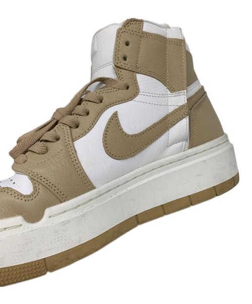 NIKE（ナイキ）NIKE (ナイキ) WMNS AIR JORDAN 1 ベージュ×ホワイト サイズ:27の古着・服飾アイテム