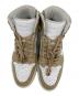 中古・古着 NIKE (ナイキ) WMNS AIR JORDAN 1 ベージュ×ホワイト サイズ:27：8000円
