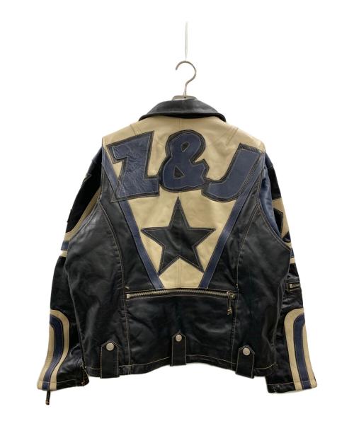 ZINO&JUDY（ZINO＆JUDY）ZINO&JUDY (ZINO＆JUDY) ZINO&JUDY レザージャケット ネイビー サイズ:Mの古着・服飾アイテム