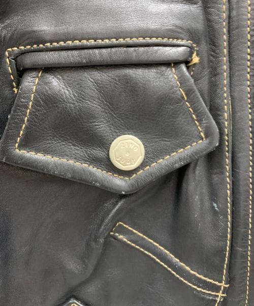 ZINO&JUDY（ZINO＆JUDY）ZINO&JUDY (ZINO＆JUDY) ZINO&JUDY レザージャケット ネイビー サイズ:Mの古着・服飾アイテム