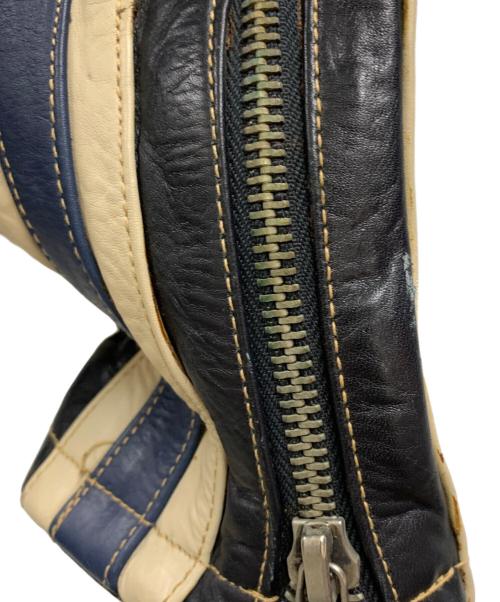 ZINO&JUDY（ZINO＆JUDY）ZINO&JUDY (ZINO＆JUDY) ZINO&JUDY レザージャケット ネイビー サイズ:Mの古着・服飾アイテム